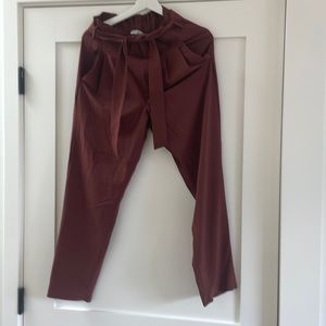 Athleta skyline pant 2 burgundy